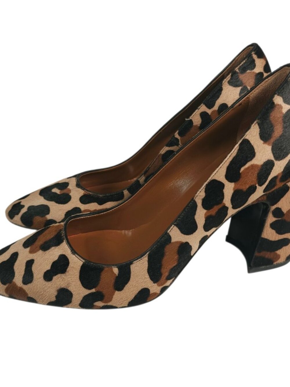 AQUATALIA Peony Leopard Print Calf Hair Pumps Heels Size 10
